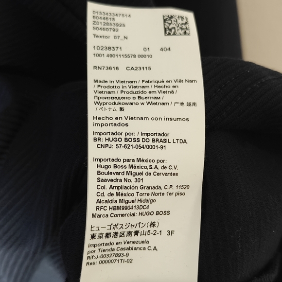 NWOT Hugo Boss Textor Quarter Zip Pullover Mens Small Sweater Navy Blue - Picture 8 of 11